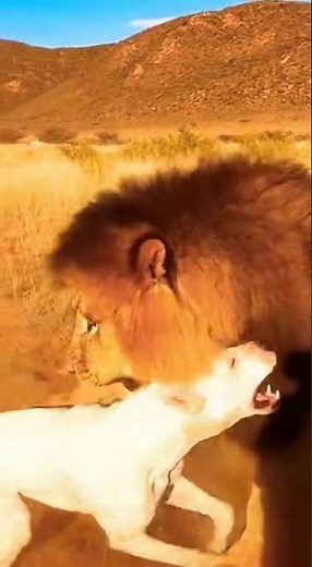 Lion vs Dog Real Fight - Shocking Encounter! 🦁🐶