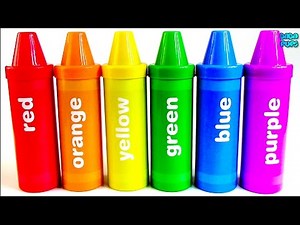 Learn Colours with Pencil Surprises And Toys|Rainbow Pencil surprises|Learning Colors with Crayons