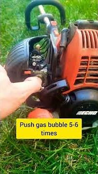 How to start my echo trimmer