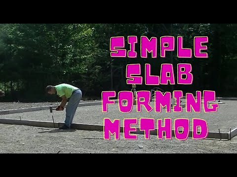How To Form A Concrete Slab (58' x 28' x 6") Learn My Simple Process