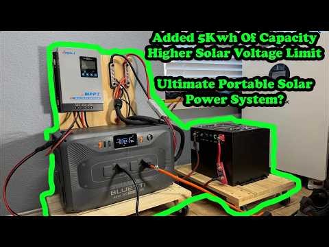 Add WAY More Solar To Your Bluetti Apex300 DIY Adding External Battery And Solar Charger