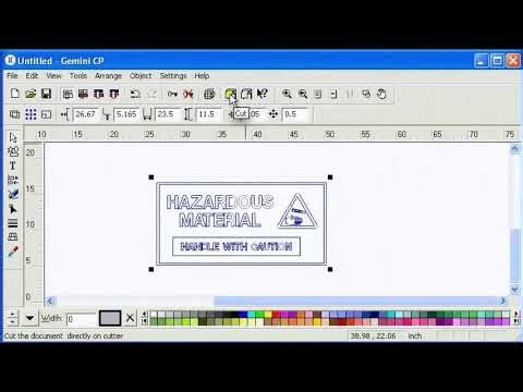VWP VSS Visual Sign Shop Step 8 Cutting your Sign