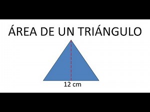 Como calcular el Área de un triangulo - Ejemplos