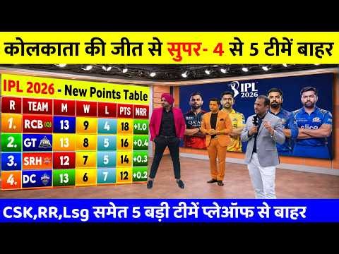 IPL 2026 Points Table में आया तूफान, MI vs KKR के बाद Playoffs की जंग हुई और रोमांचक
