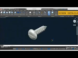 SCREW DETAILS (3D Autocad Drawing)