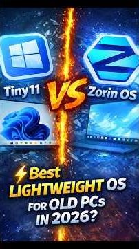 Tiny11 vs Zorin OS ⚡ Best Lightweight OS for Old PCs in 2026?