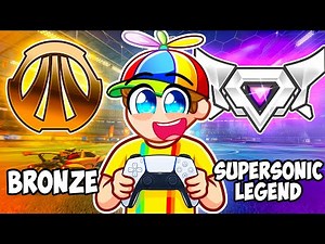 Bronze To Supersonic Legend Ranked SPEED RUN In Rocket League!