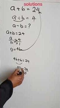 How to solve a simple Equation question with ease #mathstudents #simpleequation