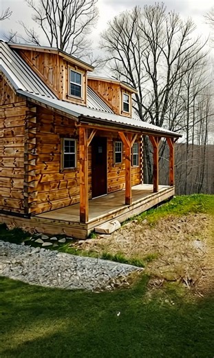 583K views · 12K reactions | Amish cabin with rustic charm  | Mountain Cabins | Facebook