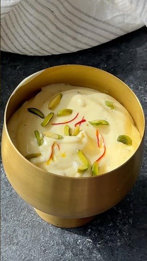 Easy Shrikhand Recipe Using Greek Yogurt - Creamy Indian Sweet Yogurt Dessert #shorts