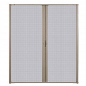 Reviews for Andersen 72 in. x 80 in. LuminAire Sandtone for Double Entry Door 68 in.-72 in. Universal Handed Aluminum Retractable Screen Door | Pg 1 - The Home Depot