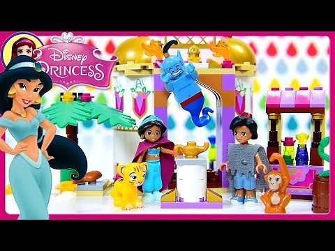 LEGO Disney Princess Aladdin Jasmine's Exotic Palace with Genie Dress Up Build Silly Play Kids Toys