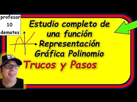 Complete study of a function and graphical representation of a polynomial. Tricks and steps to fo...