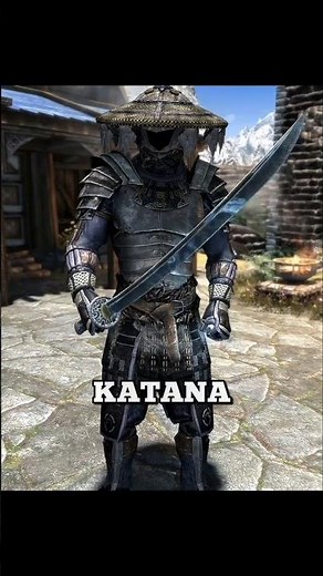 SKYRIM MOD 🗡 Katana Crafting SE #skyrimmods #bethesda #gaming #samurai #mods #ps4 #ps5 #xbox