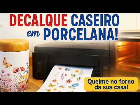 🎨 Homemade Porcelain Decals: Make Your Own and Fire Them in Your Home Oven!✨