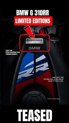 2025 BMW G 310RR Limited Editions Teased 🔥| Upcoming BMWG310RR LIMITED EDITIONS