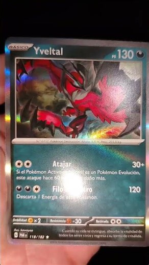 Yveltal pokémon card