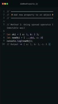 [ 58/100 ] - Add a new property to an object in JavaScript using four different methods