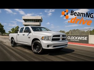 CRAZY 1900HP DODGE RAM DRAG TRUCK! (TO MUCH POWER?) - BeamNG.drive MP