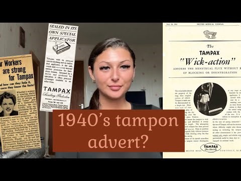 What did 1940’s tampon adverts look like?🤔