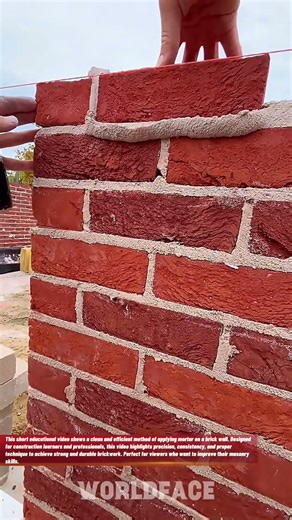 Perfect Bricklaying Technique – Fast & Clean Mortar Application