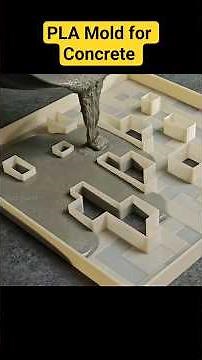 3D-Printed PLA mold for Concrete