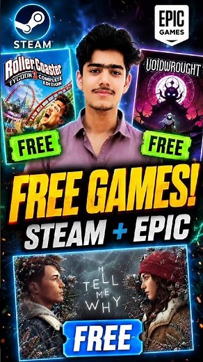 3 FREE Games You Can Claim RIGHT NOW! (Epic Games + Steam) 🎮 Epic Games & Steam Giving Away Games