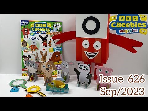 Cbeebies magazine, issue 626, Sep/2023 with Bug explorer set & amazing animals set 🪲🐞🐕