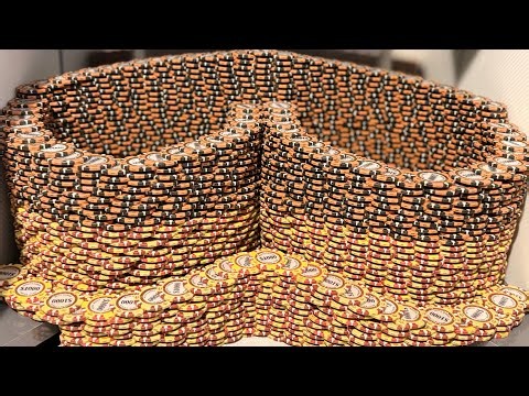 WORLD’S LARGEST POKER CHIP TOWER CRASHES! $90,000,000.00 BUY IN CRAZIEST COIN PUSHER VIDEO EVER…