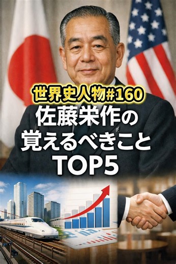 佐藤栄作の覚えるべきことTOP5 #解説 #プチ知識 #学び #雑学 #一分でわかる #歴史