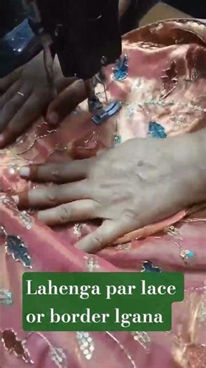 Lahenga par lace or border lagana ‪@Sunitaladiestailor001‬ #shorts #silaisikhe #music #sewing #viral#new