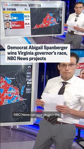Democrat Abigail Spanberger wins Virginia's governor race, NBC News projects
