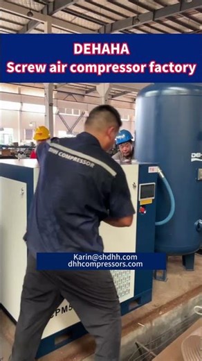 ⚙️ On-Site Action: Screw Compressor Installation in Progress 🛠️