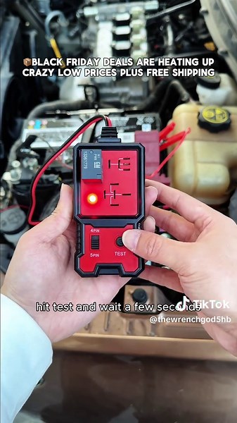 🚚 Black Friday Special: Free shipping, and stock is running low! Don't scroll yet, I'm gonna explain how this relay tester works. 🚗 If your car won't start, your lights are dead, your power windows are acting up, or your A/C isn't cooling, you can actually check it yourself first! With this tester, you don't have to run to the repair shop for every little issue. You can fix it yourself and save hundreds of dollars! 🔧 Car Relay Tester #SaveMoney #DIYCar #RelayTester #EasyMechanics #bfcm