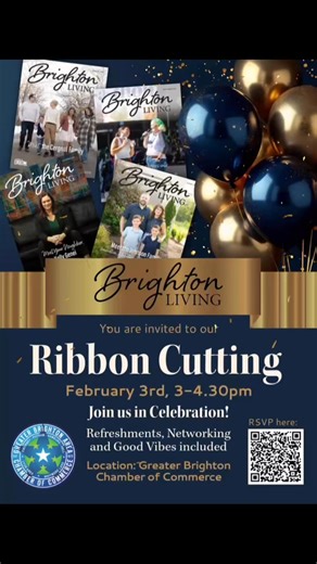 It’s happening, Brighton! 🎉 Please join us for our Brighton Living Ribbon Cutting as we celebrate the official launch of our community magazine. Stop by for refreshments, networking, great conversations, and plenty of good vibes as we mark this exciting milestone—together. This magazine was created for the community, and it wouldn’t be complete without you. #brightonmi #brightonbusiness #brightonliving #brightoncommunity #communitysupport | Brighton Living - Best Version Media