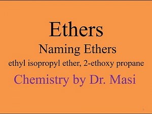 Ethyl isopropyl Ether, 2-Ethoxy Propane,Naming Ethers IUPAC Nomenclature Organic Chemistry