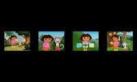 Mix of 4 videos from youtube : Four Dora the Explorer S1 Maps at the Same Time!!!!!!!!!! (for the Seven Miller channel on YouTube)