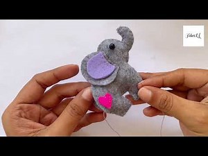 🐘✨ Get creative with FabricLA! Learn how to make an adorable felt elephant in just a few easy steps.