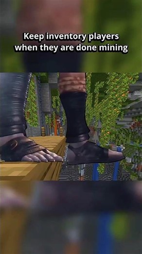 Keep Inventory Players After Mining Be Like 💀😂 #minecraft