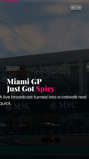 F1 Cameraman FORGETS HIS JOB! Ivana Knoll Steals the Show in Miami!