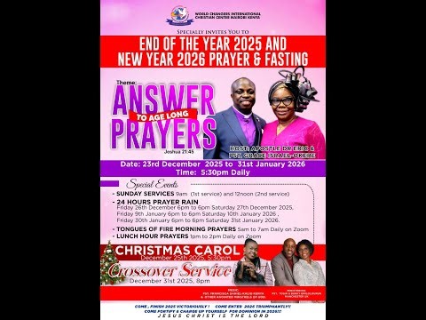 Bible Study And Holy Communion Service || Apostle Dr. Eric Israel-Okere.