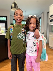 2M views · 86K reactions | One day you wake up, and they aren’t so little anymore  First day of 2nd grade!  As much as we talk about wanting them back in school, it still makes me sad every year to drop them off so talk to me nice! Praying for another amazing and SAFE school year for them and every other child heading back to school ❤️#parenting #pov #firstdayofschool #morningroutine | Terrell & Jarius | Facebook