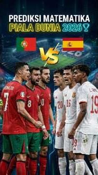 PORTUGAL VS SPAIN PREDICTION USING MATH ‼️ #summerofgoals #fifa #worldcup2026 #footballnews #cr7
