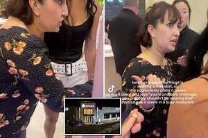 Woman who confronted teen about miniskirt at steakhouse charged with sexual battery: ‘Your ass cheeks hanging out’
