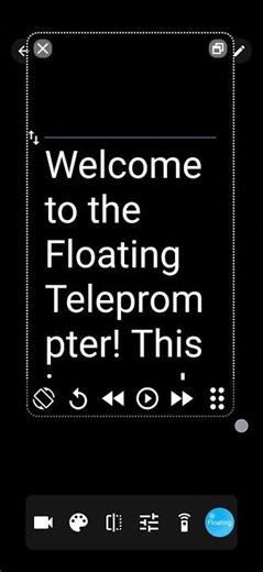 How to record horizontally for Teleprompter: Floating Notes