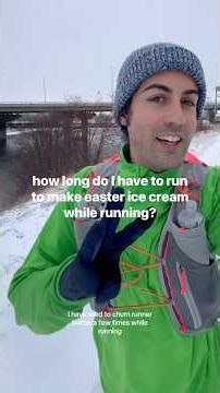 how long do I have to run to make mini egg ice cream? #running #runnerbutter #icecream #minieggs