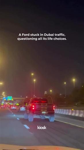 Life Choices of a Stuck Ford in Dubai Traffic