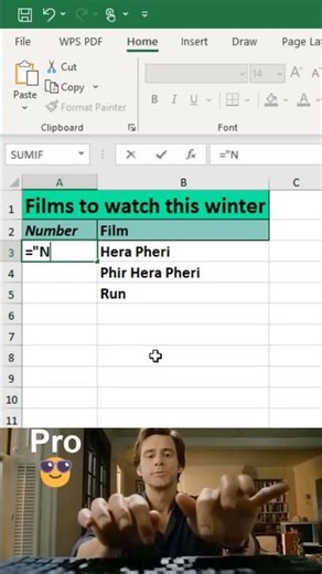 How to do auto numbering in excel 😱 #excel #office #spreadsheet