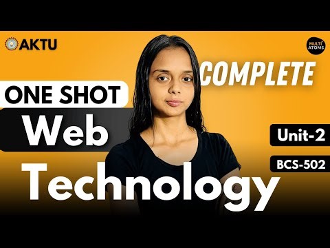 Web Technology Unit-2 | BCS-502 | Web Technology Aktu | Aktu Exams | WT 3rd Year