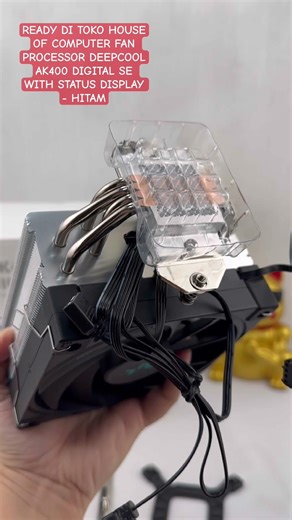 READY DI TOKO HOUSE OF COMPUTER FAN PROCESSOR DEEPCOOL AK400 DIGITAL SE WITH STATUS DISPLAY - HITAM